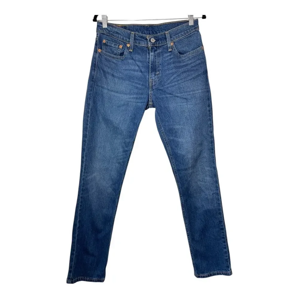 Levi's 511 Slim Fit Mens Jeans Size 30X32 Blue Whiskering